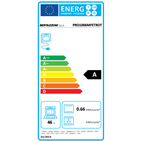 BERTAZZONI PRO10 6L 3E RO T  Ηλεκτρικ΄ή Κουζίνα με Εστίες Αερίου 100cm Κόκκινο